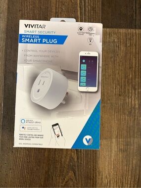 Vivitar Wireless Smart Plug - White